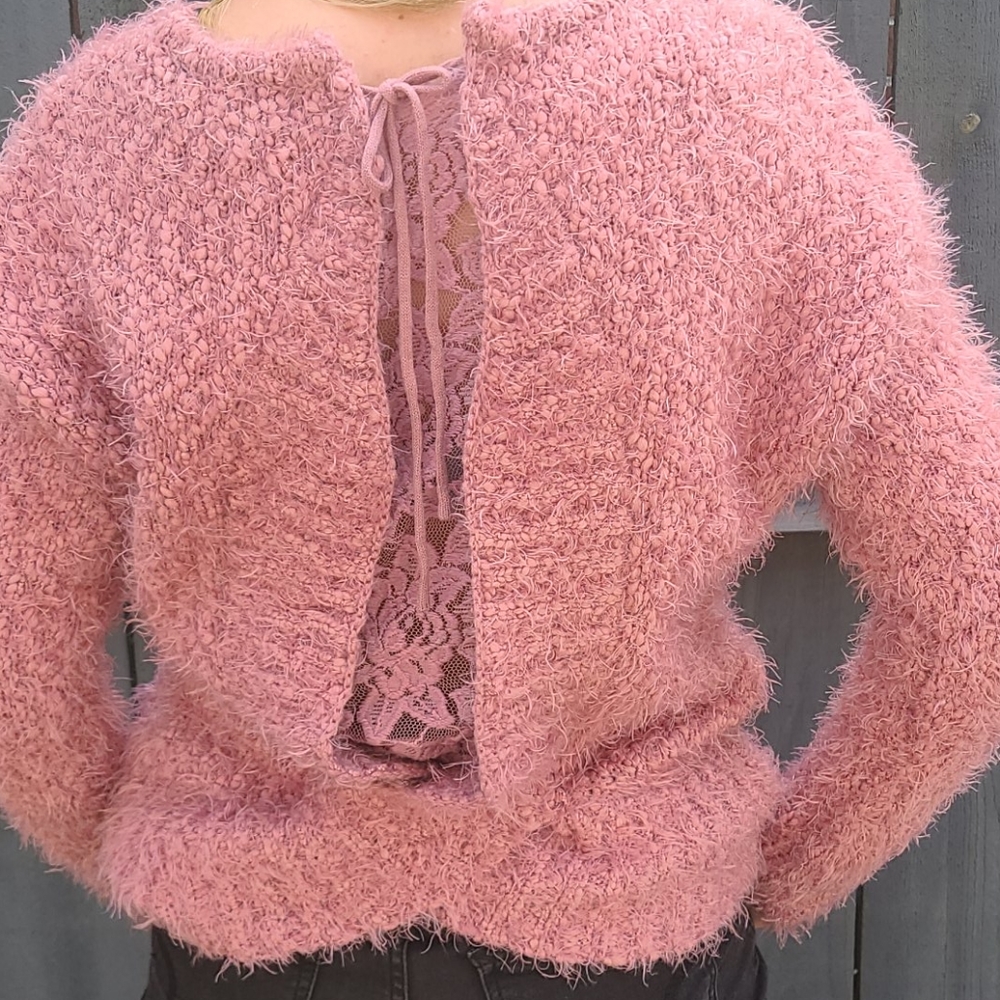 A fuzzy sweater